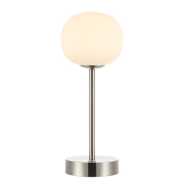 Natalia 12.25" Modern Minimalist Iron Rechargeable Integrated LED Table Lamp - JONATHAN Y